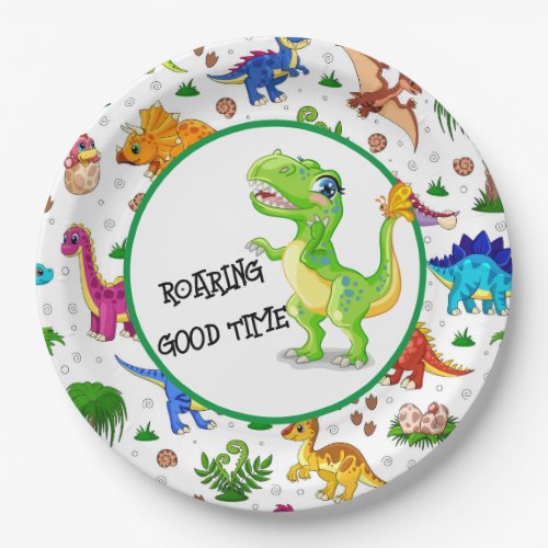 Dino Happy Birthday Paper Plates