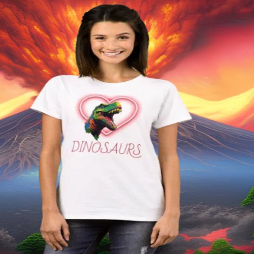 Dino Happy  Love Dinosaurs T_Shirt