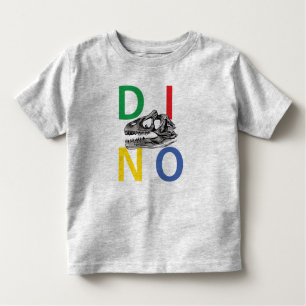 DINO - Heather Grey Toddler Fine Jersey T-Shirt