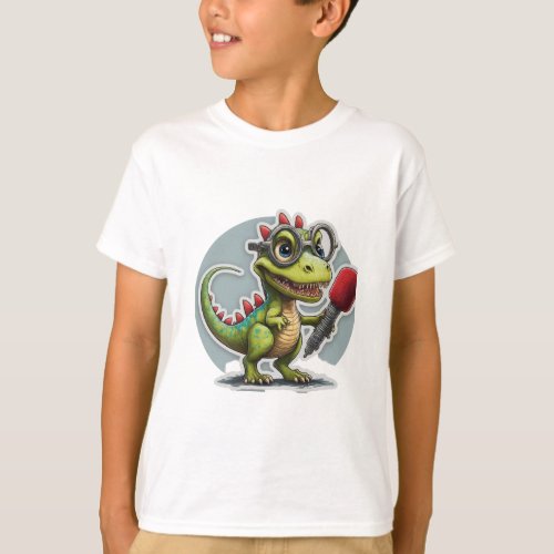 Dino Interviewer T_Shirt