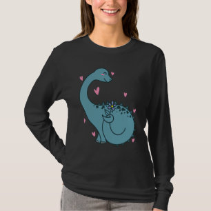Dino is in Love Dinosaur Reptile T-Shirt