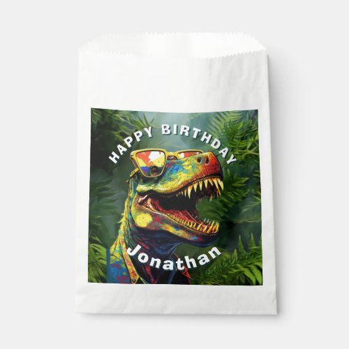 Dino Jurassic Jungle kids  Favor Bag