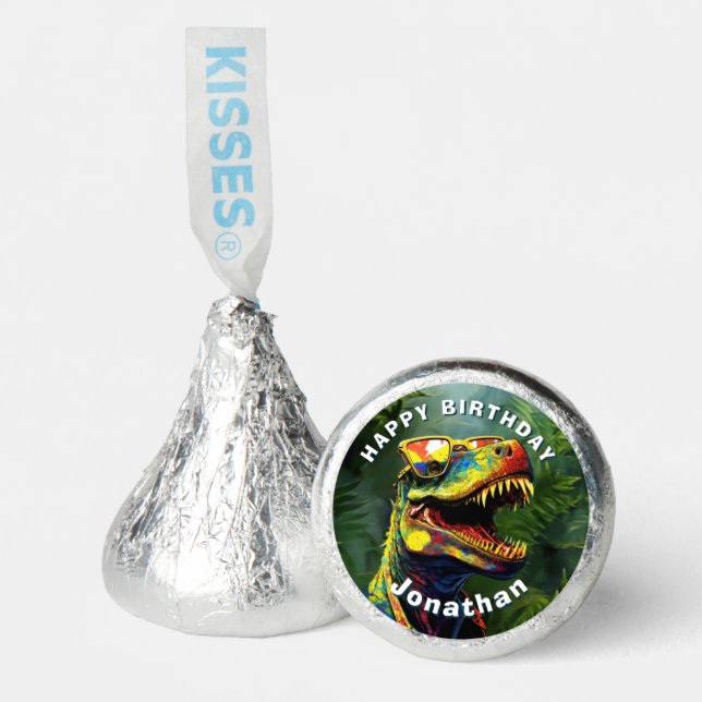 Dino Jurassic Jungle kids  Hershey®'s Kisses® (Front)