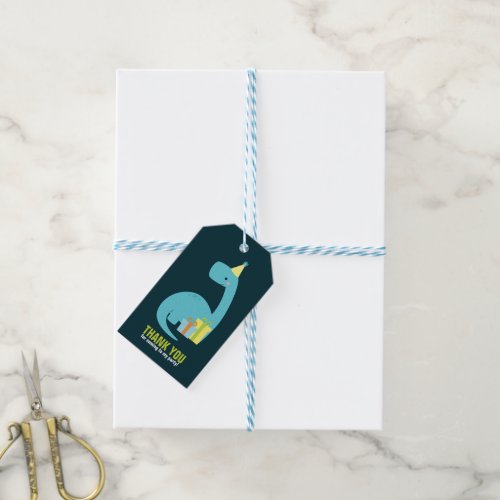 Dino Kids Birthday Party Gift Tags