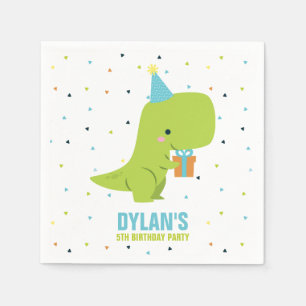 Dino Kids Birthday Party Napkins