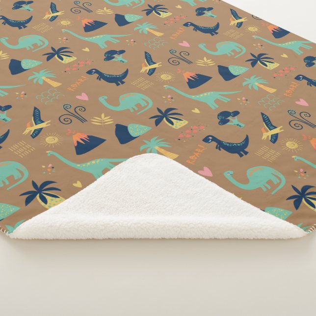 Dino Land Sherpa Blanket (3/4)