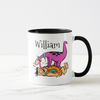 Dino Licking Fred Flintstone Mug