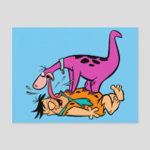 Dino Licking Fred Flintstone Postcard