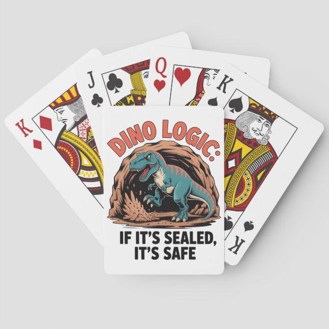  Dino Logic Poker Cards (Back)