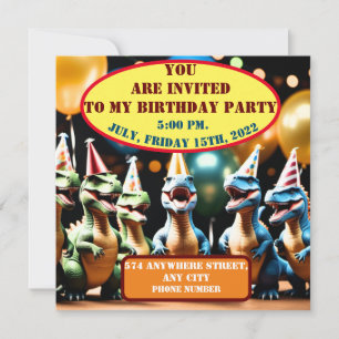 Dino Mighty II Invitation