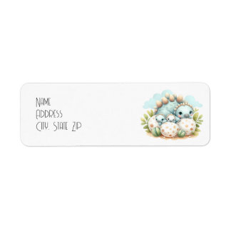 Dino Mite Baby Shower Return Address Label