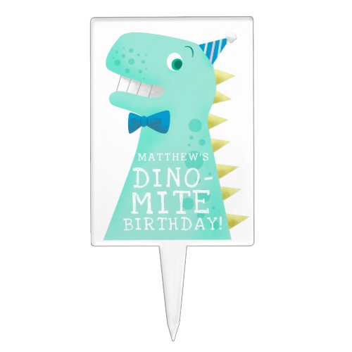 Dino_mite Birthday Cake Topper