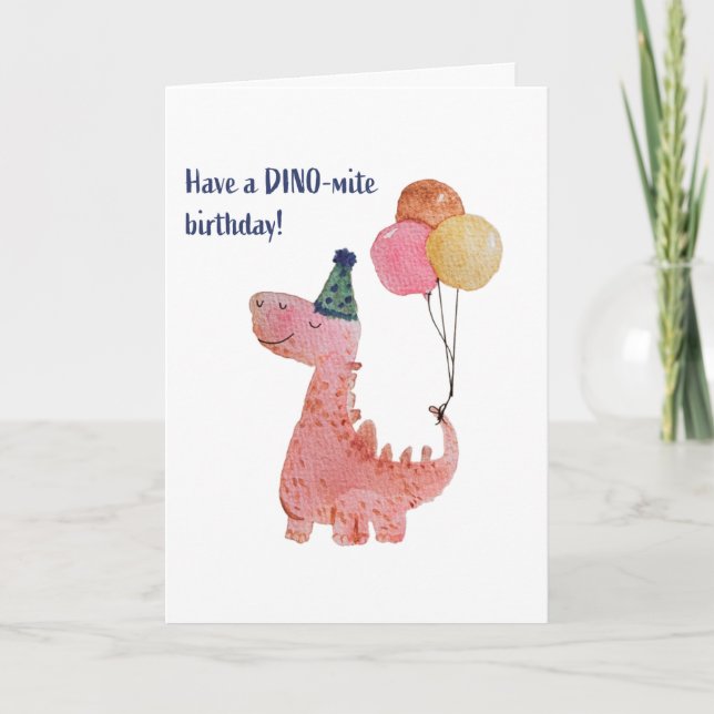 DINO-mite birthday! Card (Front)