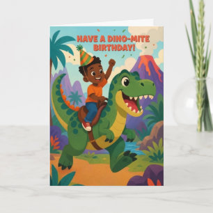 Dino-Mite Birthday Card