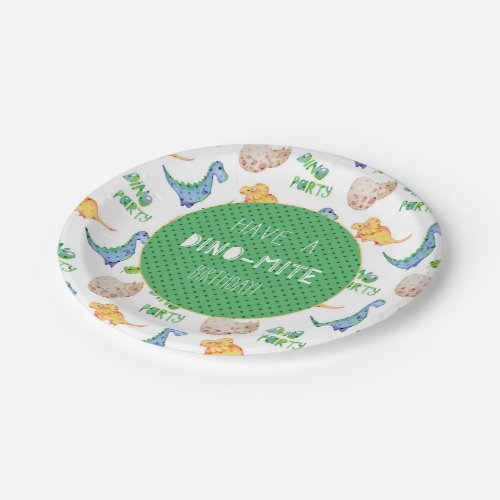 Dino_Mite Birthday Paper Plates