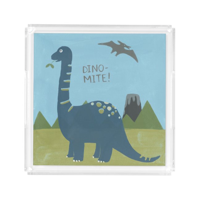 Dino-mite Dinosaur Acrylic Tray (Front)