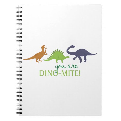 Dino_Mite Dinosaur Border Notebook