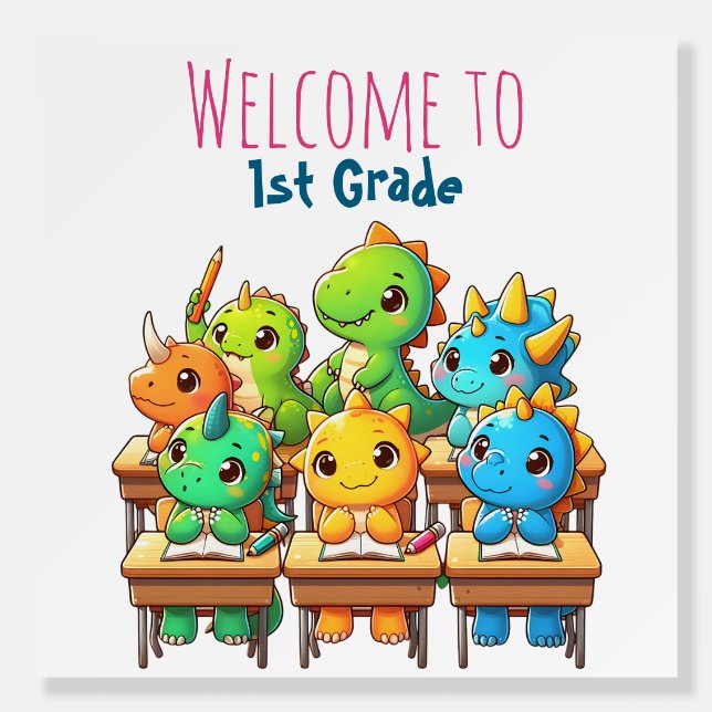 Dino-Mite First Graders! – A Jurassic Welcome Fun Foam Board (Front)