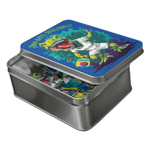 Dino-mite funny pickleball  jigsaw puzzle