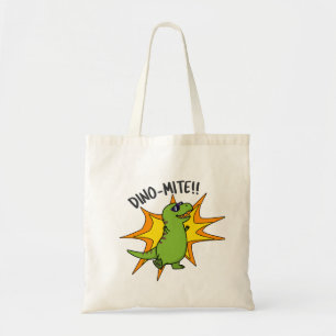 Dino-mite Funny TRex Dinosaur Pun Tote Bag