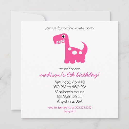 Dino_mite Invitation