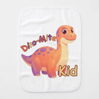 Dino-Mite Kid Baby Burp Cloth
