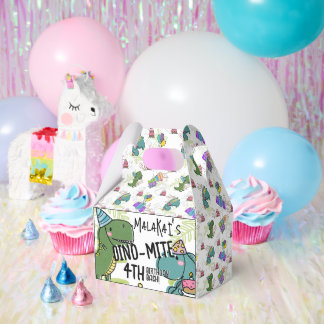 Dino-Mite Kid's Birthday Party Dinosaur Favor Boxes