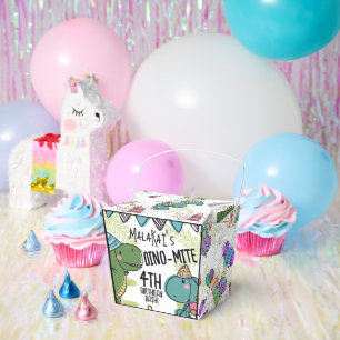 Dino-Mite Kid's Birthday Party Dinosaur Favor Boxes