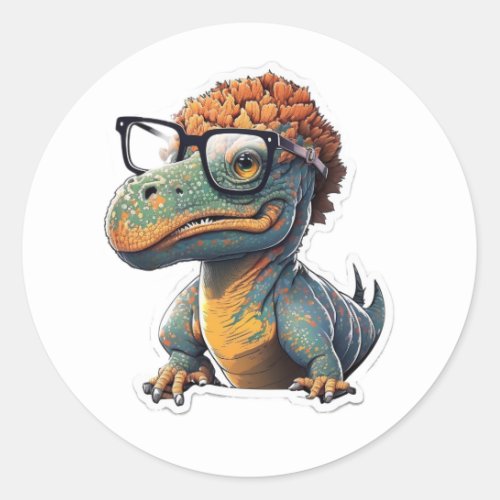 Dino_mite Style The Spectacled Dinosaur Sticker