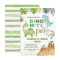 Dino-mite t-rex birthday party invitation