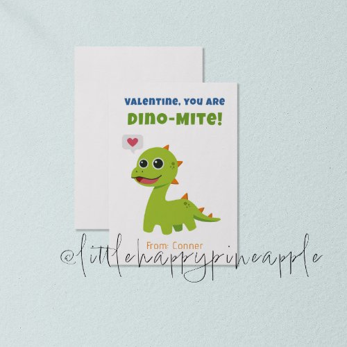 Dino_Mite Valentines Day Card