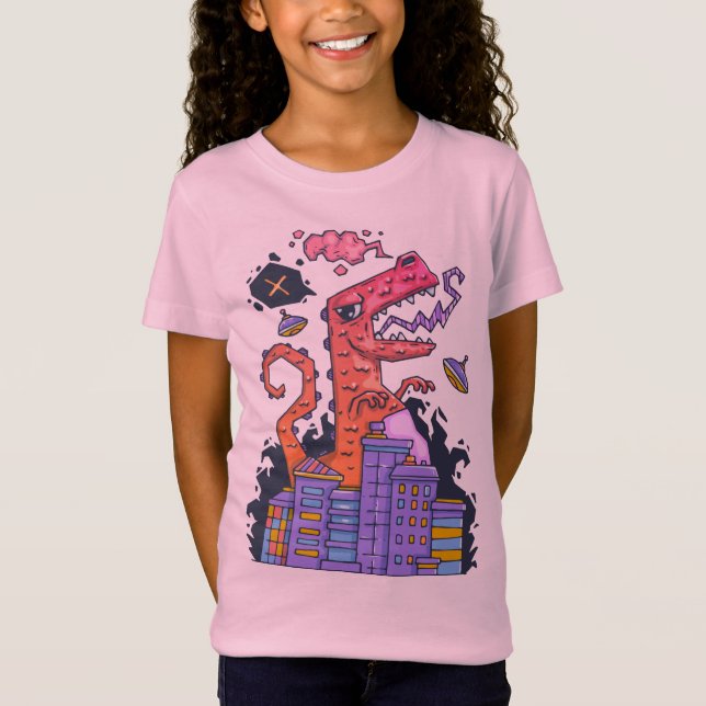 Dino Monster Attack T-Shirt (Front)