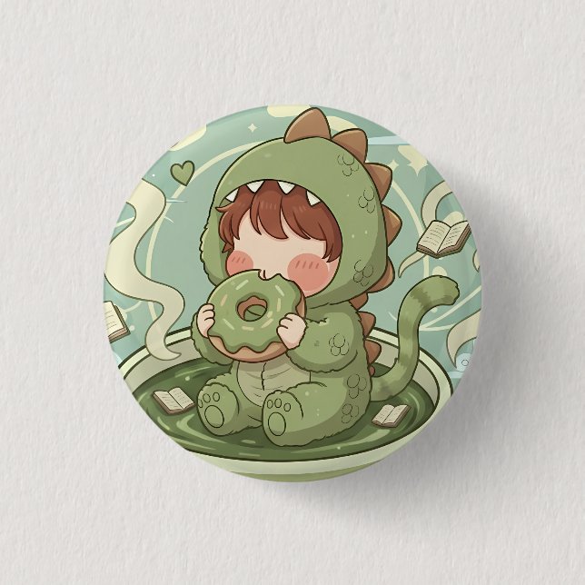 Dino Mug Adventure Button (Front)
