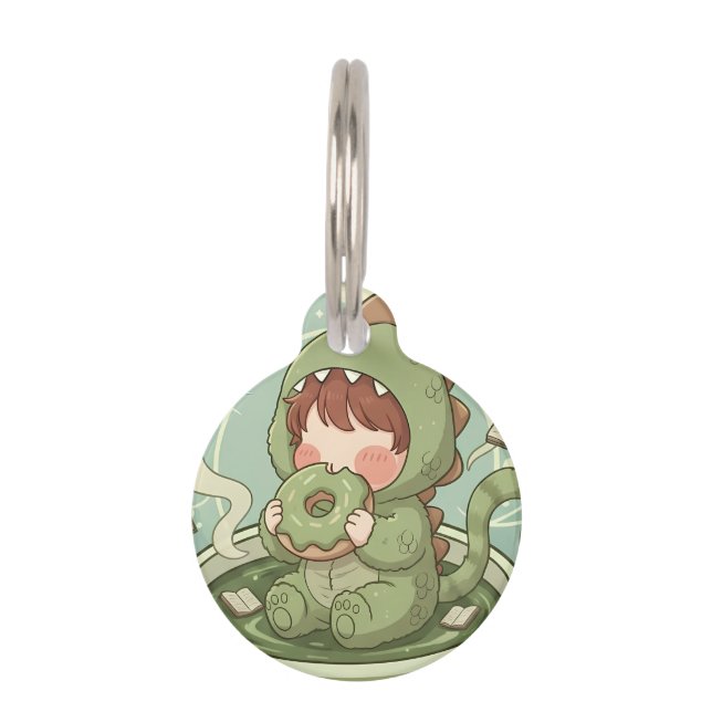 Dino Mug Adventure Pet ID Tag (Front)