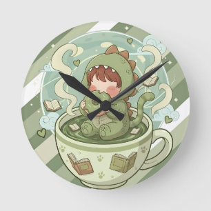 Dino Mug Adventure Round Clock
