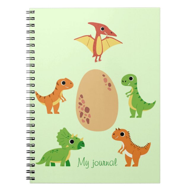 Dino Notebook – Cute Dinosaur Journal (Front)
