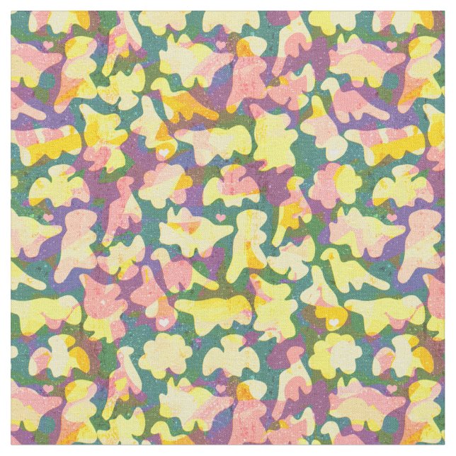 Dino nugget brilliant fabric for kids (Close Up)