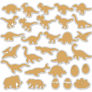 Dino nuggets addict set of 30 sticker