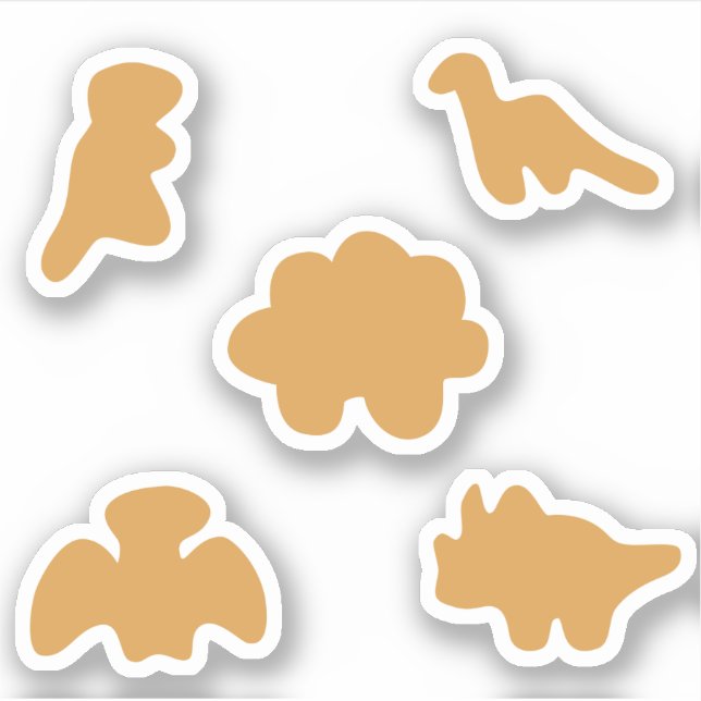 Dino nuggets addict sticker (Front)