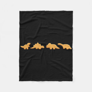 Dino Nuggets Graphic Chicken Nugget Lover Fleece Blanket