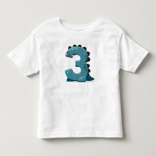 Dino number Tree Toddler T-shirt