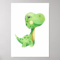 Dino Nursery Poster Dinosaur Kids Room Decor | Zazzle