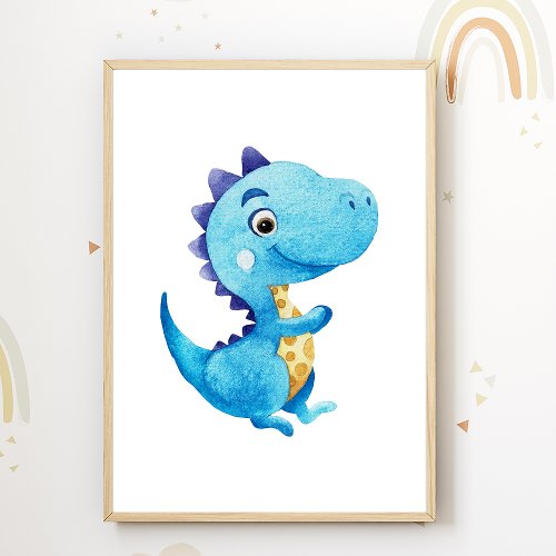 Dino Nursery Poster Dinosaur Kids Room Decor