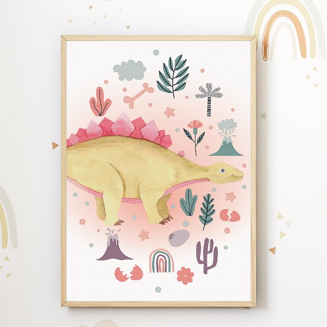 Dino Nursery Print Dinosaur Kids Room Poster (Creator Uploaded)