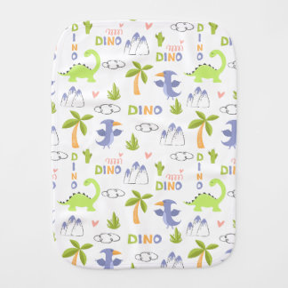 DINO OASIS BABY BURP CLOTH