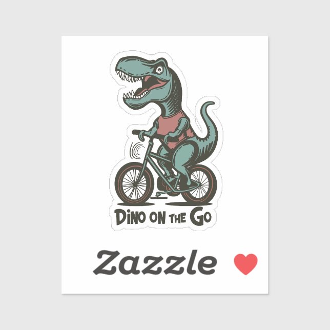 Dino on the Go Sticker (Sheet)