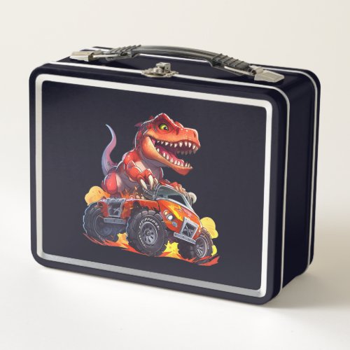 Dino on Wheels Back_to_School Adventure Lunch Box