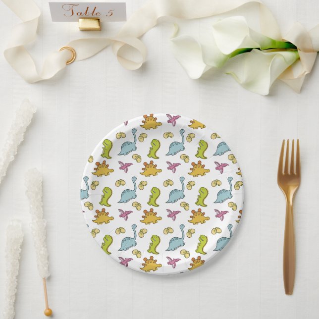 Dino Paper Plates (Wedding)