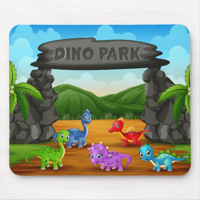 Dino Park Mouse Pad (Front)