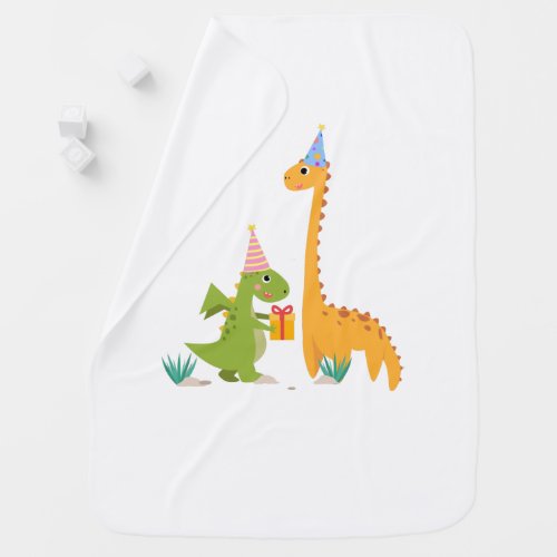 Dino Party Baby Blanket